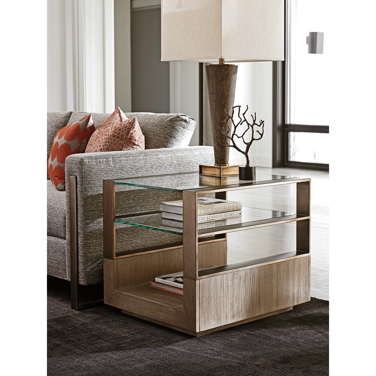 Center Stage Rectangular Lamp Table